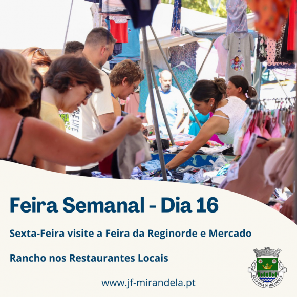 Feira semanal passa para sexta-feira