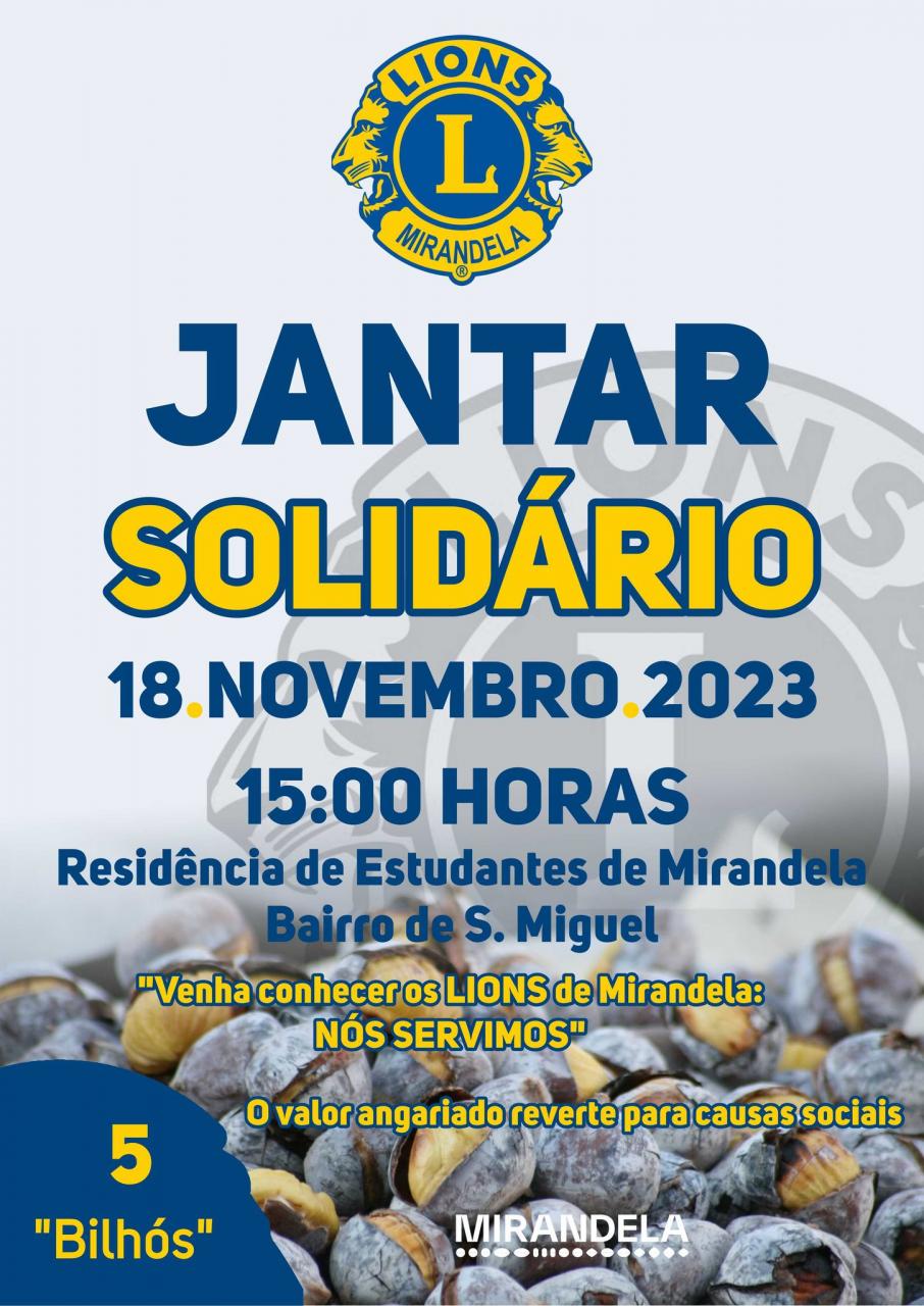 Jantar-Magusto do Lions Clube de Mirandela