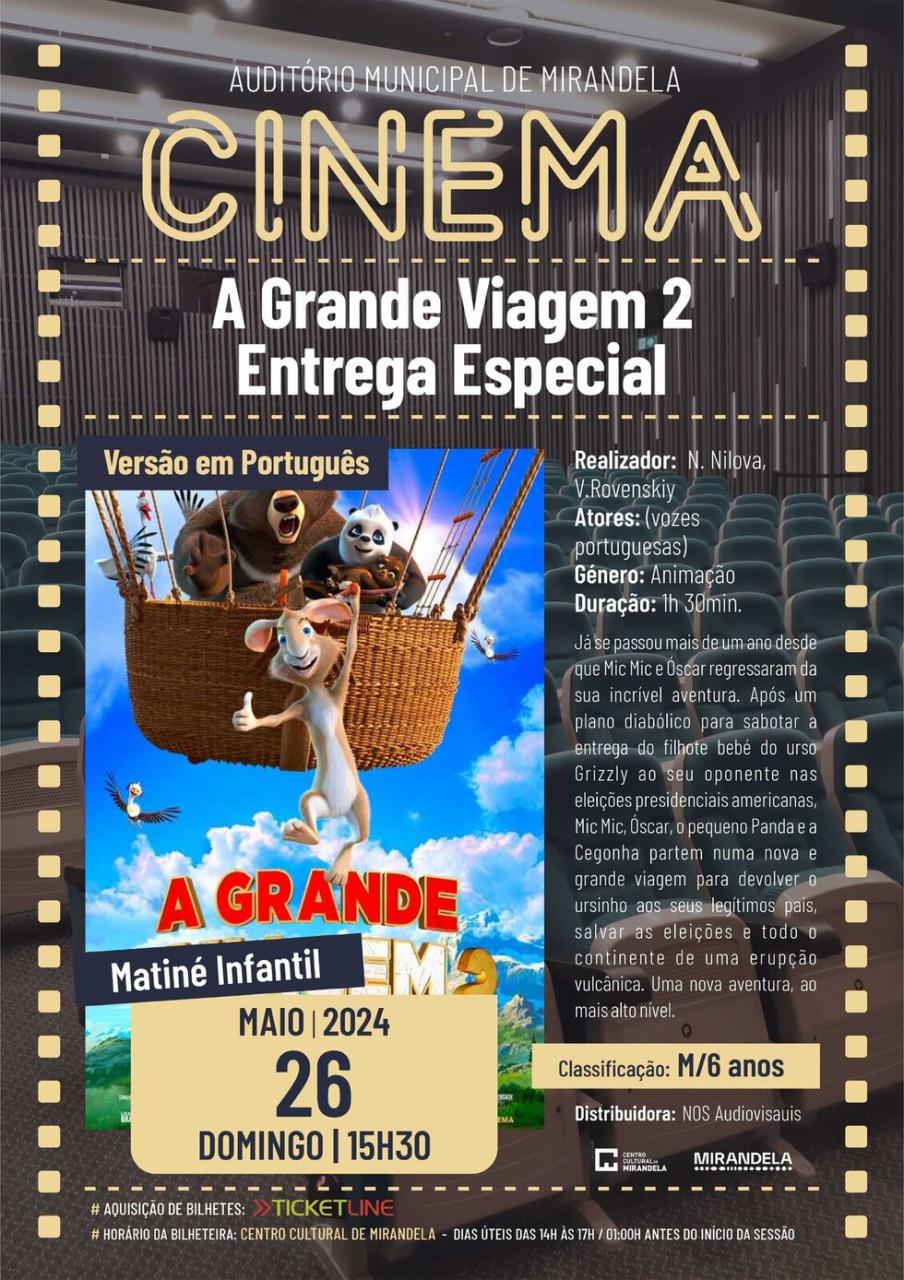 A Grande Viagem 2 - Entrega Especial | Cinema - Matiné Infantil