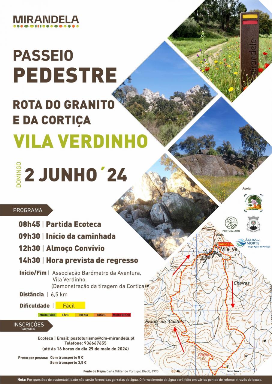 Passeio Pedestre Rota do Granito e da Cortiça Vila Verdinho