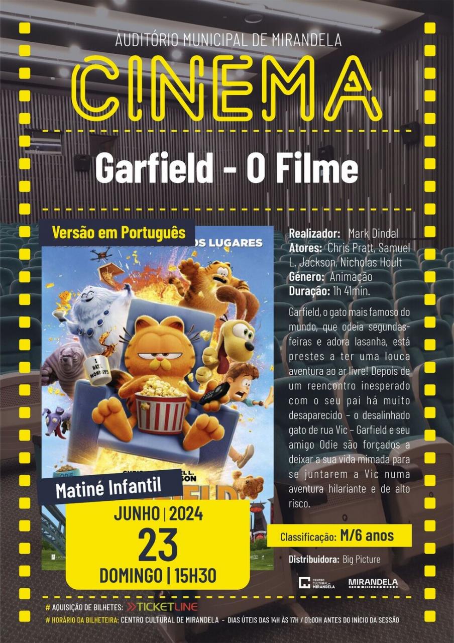 Garfield: O Filme | Cinema - Matiné Infantil