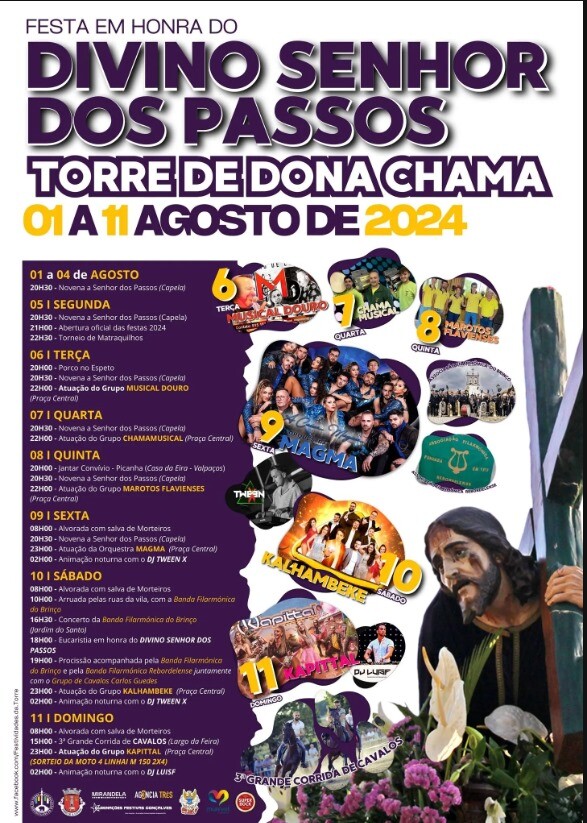 Festa em Honra do Divino Senhor dos Passos - Torre de Dona Chama