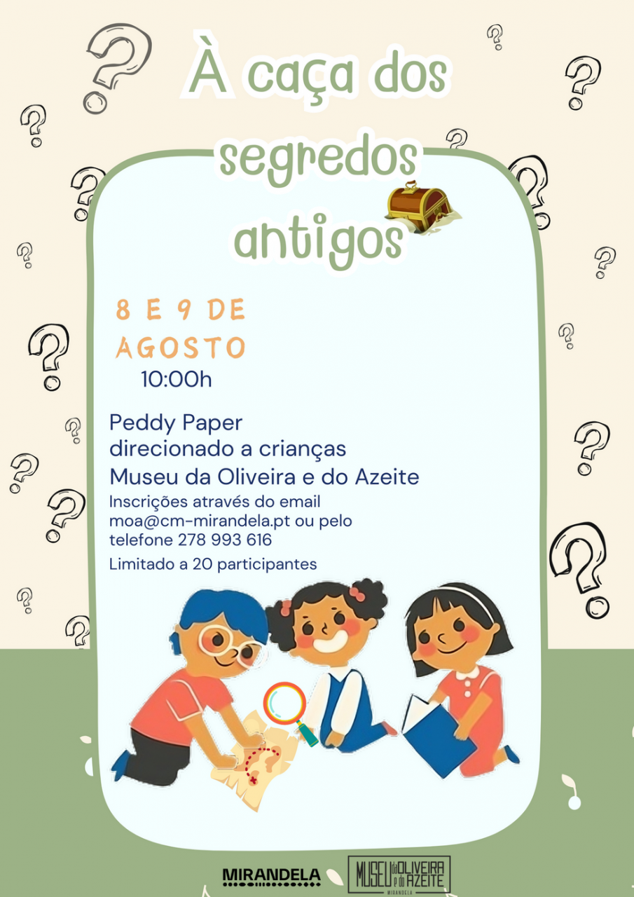 À caça dos segredos antigos - Peddy-Paper para crianças