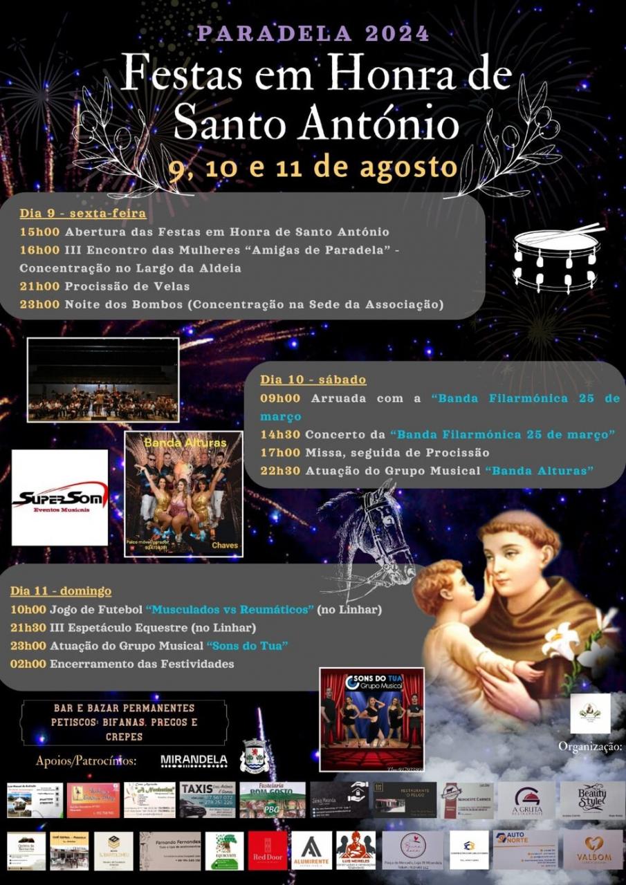 Festas em Honra de Sto. António - Paradela