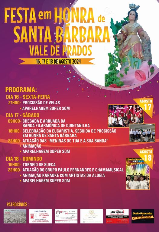 Festa em Honra de Santa Bárbara - Vale de Prados