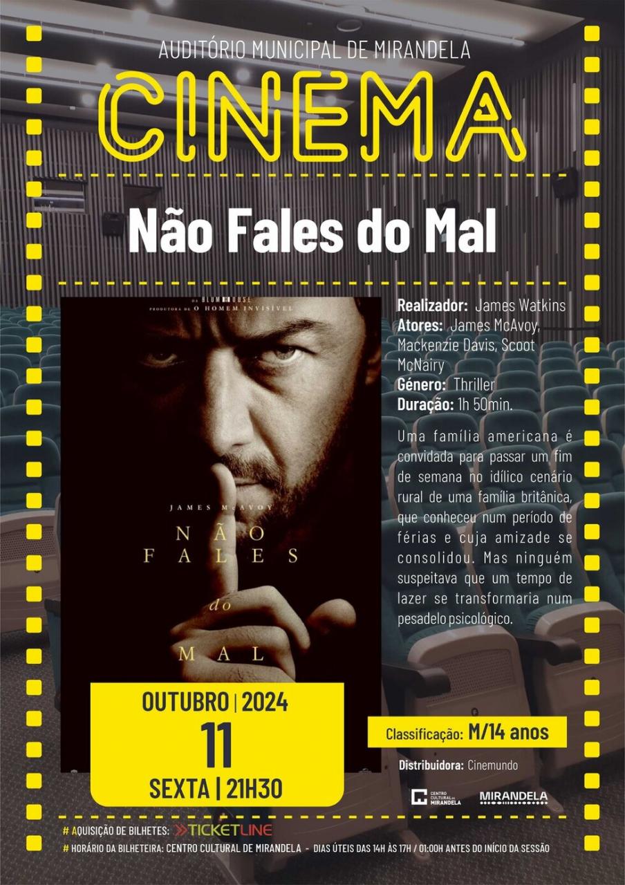 Não Fales do Mal - Cinema