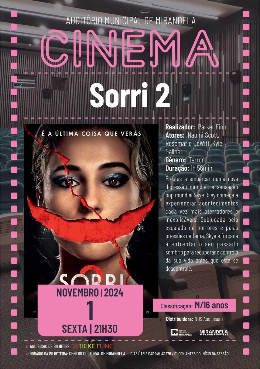 Sorri 2 - Cinema - Acompanhe Skye Riley enquanto enfrenta os seus maiores medos