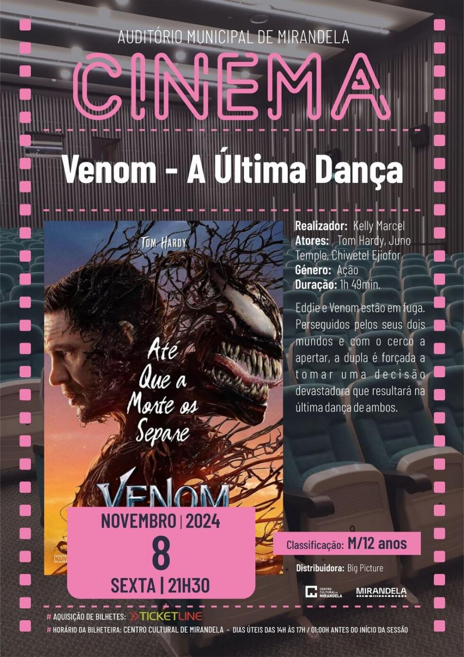 Venom: A Última Dança - Cinema - A última dança de Eddie e Venom – um filme imperdível!