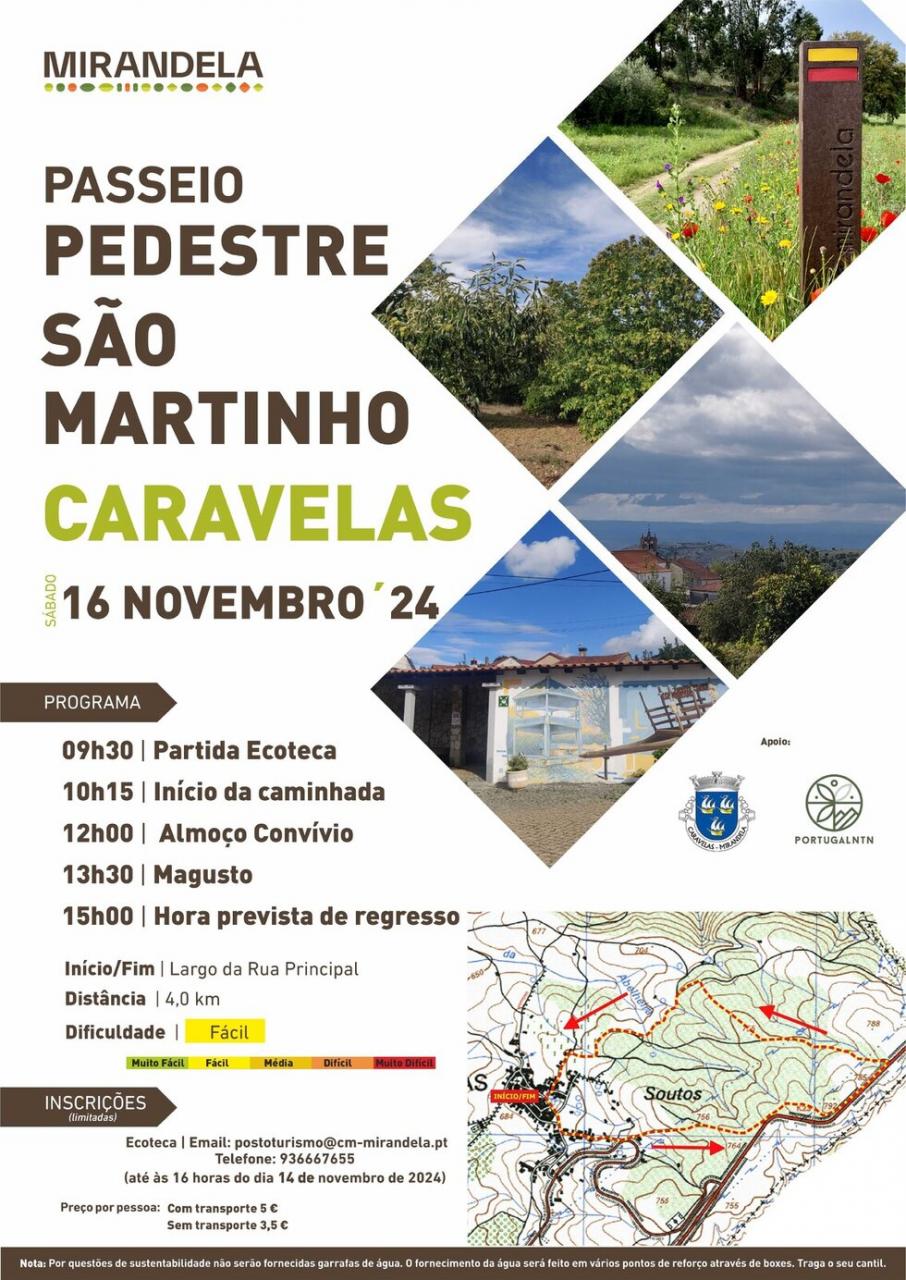 Caminhada de São Martinho - Caravelas - Em tempo de São Martinho, pão, castanhas, vinho... e caminhadas!