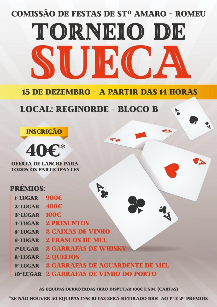 Torneio de sueca - Uma tarde de competição, convívio e prémios