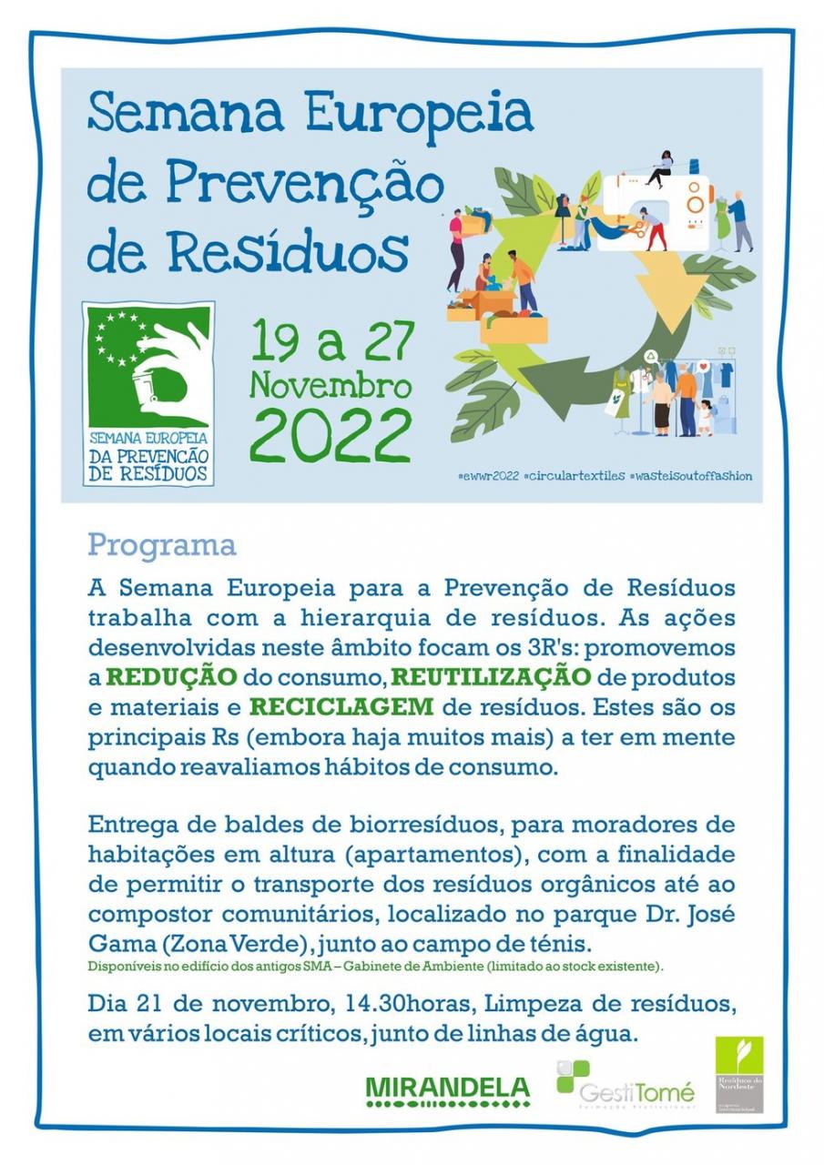 Semana Europeia de Prevenção de Resíduos 2022